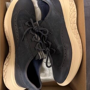 Cole Haan Men's Navy and Tan Chunky Shoes
